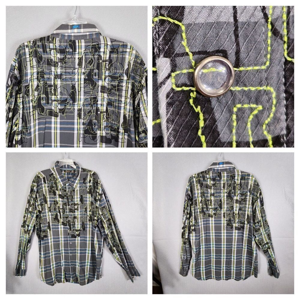 A Tiziano Shirt Mens Size 2X Designer Streetwear Urban Hip Hop Clothing Creative